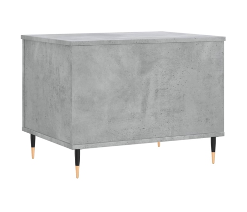 Mesa de centro madera contrachapada gris hormigón 60x44,5x45 cm