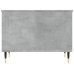 Mesa de centro madera contrachapada gris hormigón 60x44,5x45 cm