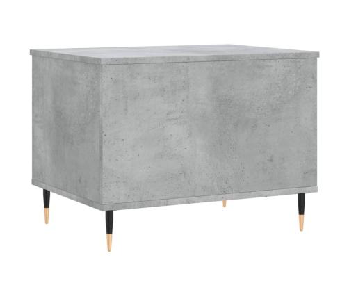 Mesa de centro madera contrachapada gris hormigón 60x44,5x45 cm