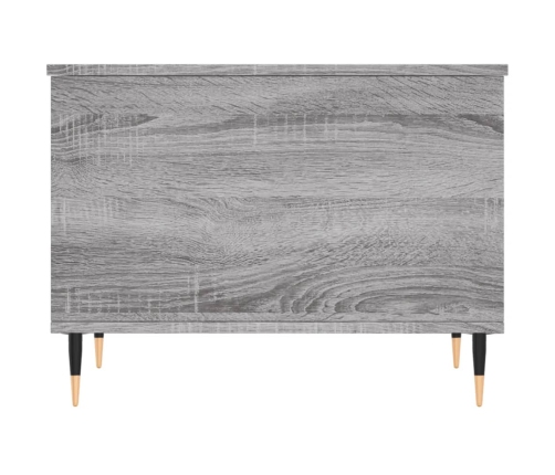 Mesa de centro madera contrachapada gris Sonoma 60x44,5x45 cm