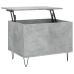 Mesa de centro madera contrachapada gris hormigón 60x44,5x45 cm