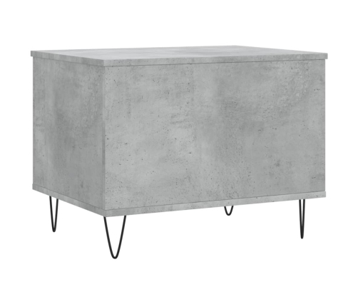 Mesa de centro madera contrachapada gris hormigón 60x44,5x45 cm