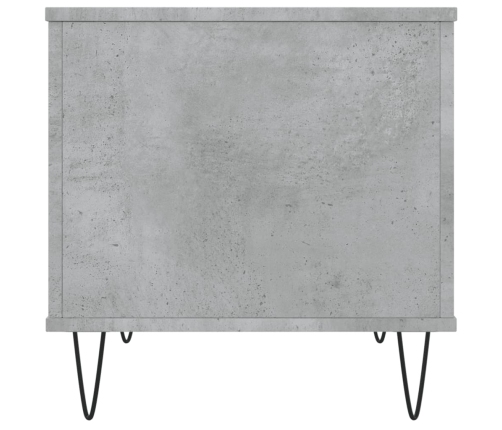 Mesa de centro madera contrachapada gris hormigón 60x44,5x45 cm