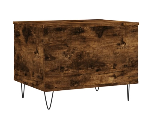 Mesa de centro madera contrachapada roble ahumado 60x44,5x45 cm