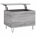 Mesa de centro madera contrachapada gris Sonoma 60x44,5x45 cm