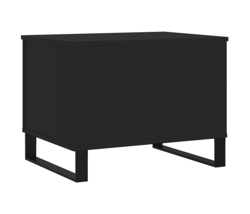 Mesa de centro madera contrachapada negro 60x44,5x45 cm