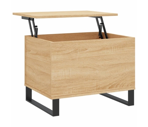 Mesa de centro madera contrachapada roble Sonoma 60x44,5x45 cm