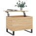 Mesa de centro madera contrachapada roble Sonoma 60x44,5x45 cm