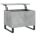 Mesa de centro madera contrachapada gris hormigón 60x44,5x45 cm