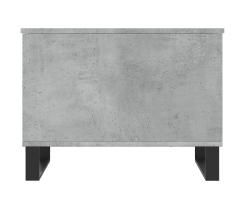 Mesa de centro madera contrachapada gris hormigón 60x44,5x45 cm