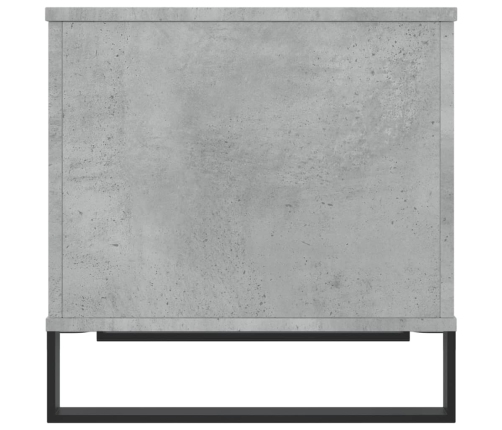 Mesa de centro madera contrachapada gris hormigón 60x44,5x45 cm