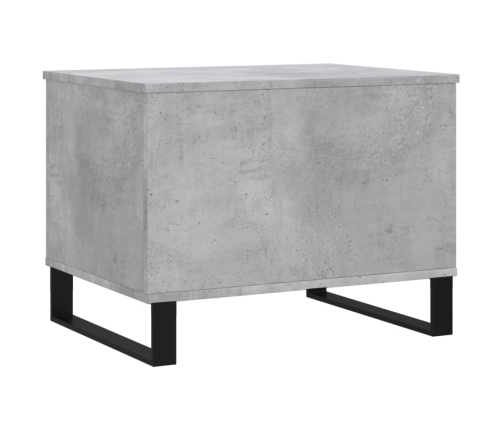 Mesa de centro madera contrachapada gris hormigón 60x44,5x45 cm