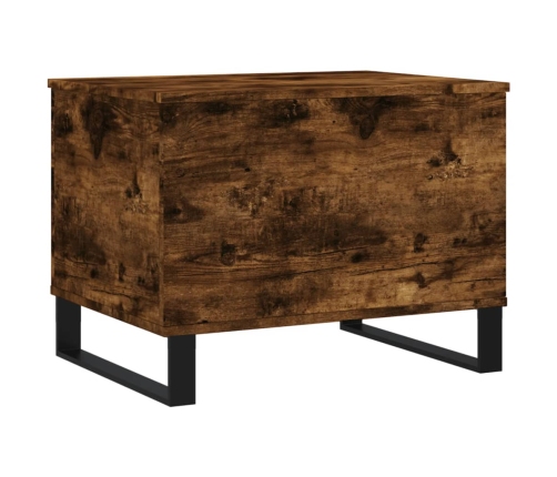 Mesa de centro madera contrachapada roble ahumado 60x44,5x45 cm