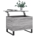 Mesa de centro madera contrachapada gris Sonoma 60x44,5x45 cm