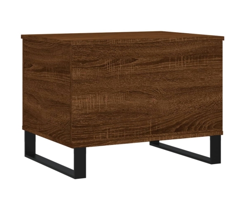 Mesa de centro madera contrachapada roble marrón 60x44,5x45 cm