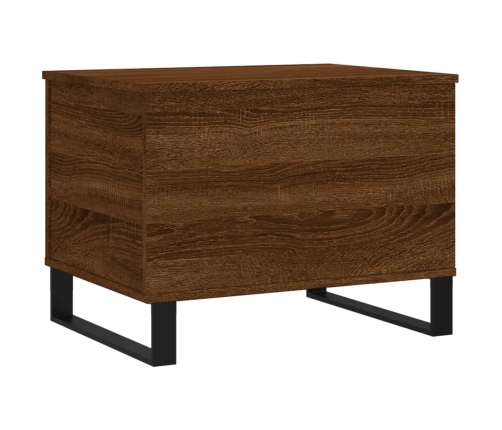 Mesa de centro madera contrachapada roble marrón 60x44,5x45 cm