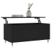 Mesa de centro madera contrachapada negro 90x44,5x45 cm