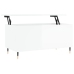 Mesa de centro madera contrachapada blanco brillo 90x44,5x45 cm