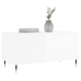 Mesa de centro madera contrachapada blanco brillo 90x44,5x45 cm