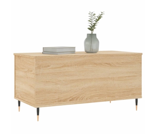 Mesa de centro madera contrachapada roble Sonoma 90x44,5x45 cm