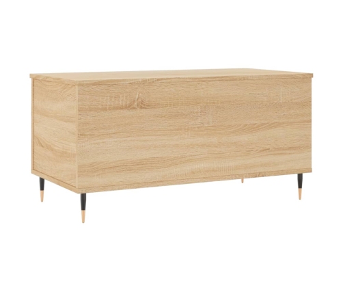 Mesa de centro madera contrachapada roble Sonoma 90x44,5x45 cm