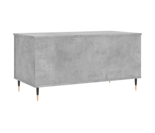 vidaXL Mesa de centro madera contrachapada gris hormigón 90x44,5x45 cm