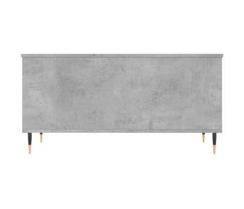 vidaXL Mesa de centro madera contrachapada gris hormigón 90x44,5x45 cm