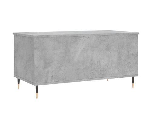 vidaXL Mesa de centro madera contrachapada gris hormigón 90x44,5x45 cm