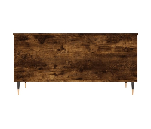 Mesa de centro madera contrachapada roble ahumado 90x44,5x45 cm