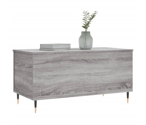 Mesa de centro madera contrachapada gris Sonoma 90x44,5x45 cm