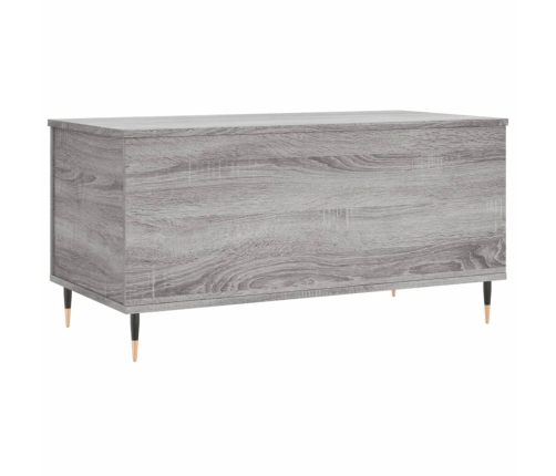 Mesa de centro madera contrachapada gris Sonoma 90x44,5x45 cm