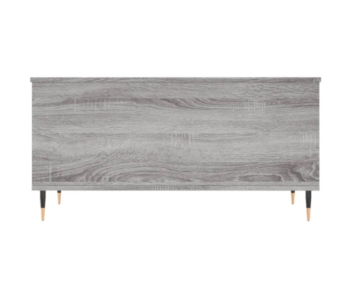 Mesa de centro madera contrachapada gris Sonoma 90x44,5x45 cm