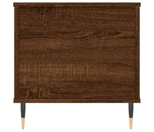 Mesa de centro madera contrachapada roble marrón 90x44,5x45 cm