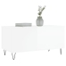 Mesa de centro madera contrachapada blanco brillo 90x44,5x45 cm