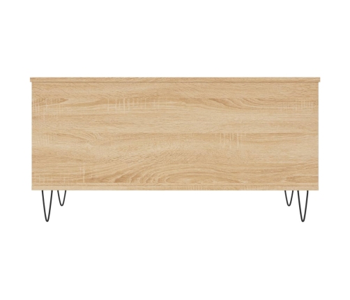 Mesa de centro madera contrachapada roble Sonoma 90x44,5x45 cm