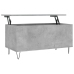 Mesa de centro madera contrachapada gris hormigón 90x44,5x45 cm