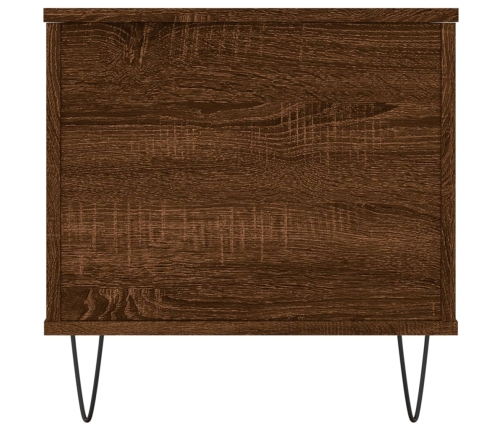 Mesa de centro madera contrachapada roble marrón 90x44,5x45 cm