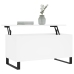 vidaXL Mesa de centro madera contrachapada blanco 90x44,5x45 cm