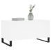 Mesa de centro madera contrachapada blanco 90x44,5x45 cm