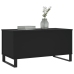 Mesa de centro madera contrachapada negro 90x44,5x45 cm