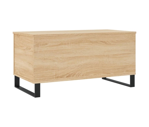 Mesa de centro madera contrachapada roble Sonoma 90x44,5x45 cm