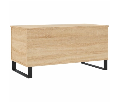 Mesa de centro madera contrachapada roble Sonoma 90x44,5x45 cm