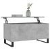 Mesa de centro madera contrachapada gris hormigón 90x44,5x45 cm