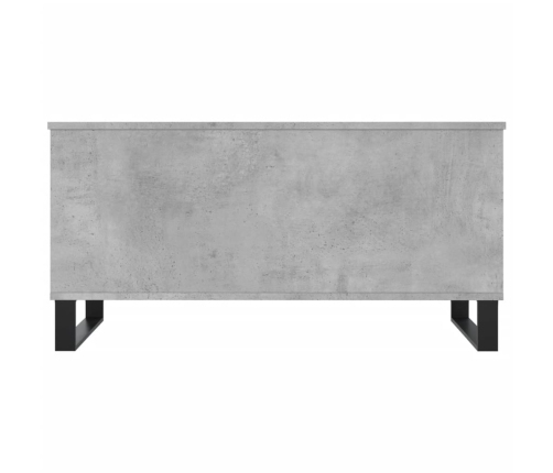 Mesa de centro madera contrachapada gris hormigón 90x44,5x45 cm