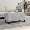 Mesa de centro madera contrachapada gris hormigón 90x44,5x45 cm