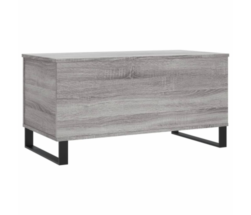 Mesa de centro madera contrachapada gris Sonoma 90x44,5x45 cm