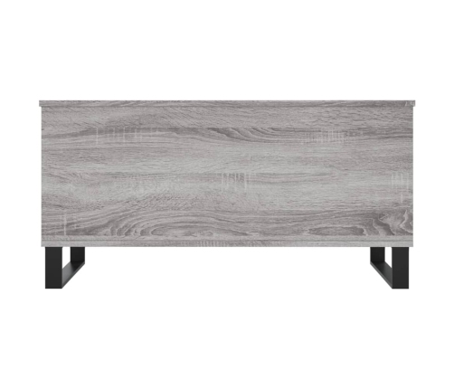 Mesa de centro madera contrachapada gris Sonoma 90x44,5x45 cm