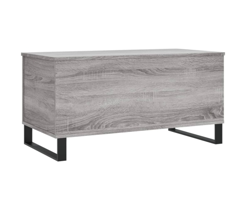 Mesa de centro madera contrachapada gris Sonoma 90x44,5x45 cm