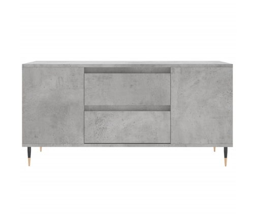 Mesa de centro madera ingeniería gris hormigón 102x44,5x50 cm