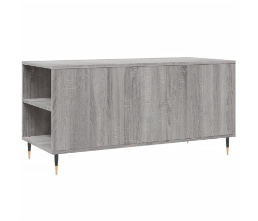 vidaXL Mesa de centro madera de ingeniería gris Sonoma 102x44,5x50 cm